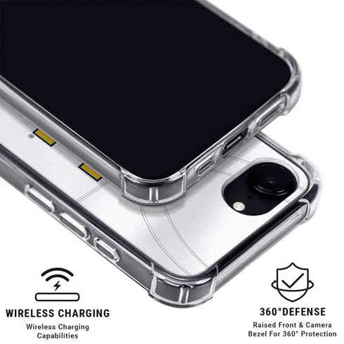 University of Michigan White Jersey iPhone 16e Clear Case